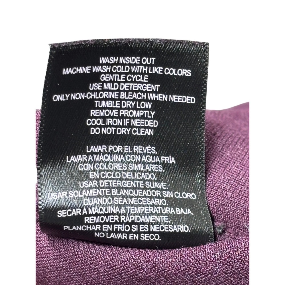 NWT 32 Degrees Women's Purple Fleece Snap Neck Pullover Sweatshirt Size XL - Picture 6 of 8